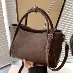 2WAY 人気　レザー調　レザーバッグ　トート　ショルダーバッグ　斜めがけ