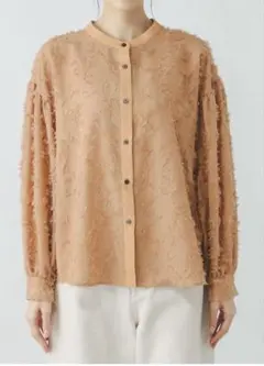 【グローバルワーク】ジャガードブラウスMサイズ