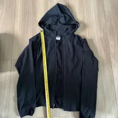 Nike DRI-FIT ブラック ウィンドブレーカー