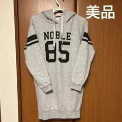 美品 オーバーサイズパーカーワンピース スウェットワンピース サイズM