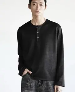 WYM LIDNM REFINED WAFFLE HENLEY NECK L/Sのサムネイル