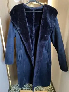 ムートンコート　レディース　SENSE OF PLACEネイビー