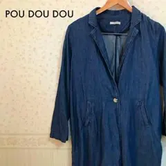 美品 Pou dou dou プードゥドゥ デニム コート