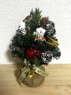 【匿名配送】ハンドメイド 小型クリスマスツリー
