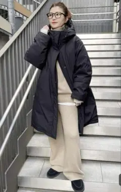 撥水フーデッドダウンコート　Spick &Span 撥水フーデッドダウンハーフコート（ダウンジャケット）｜Spick