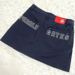 パーリーゲイツ PEARLY GATES バックロゴ ゴルフスカート 0