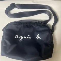美品✨agnis b. ショルダーバッグ　ネイビー