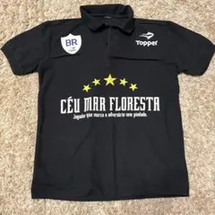 Topper 黒ポロシャツ CÉU MAR FLORESTA