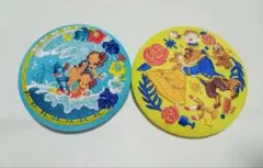 ディズニー 刺繍缶バッジ 美女と野獣 リロアンドスティッチ