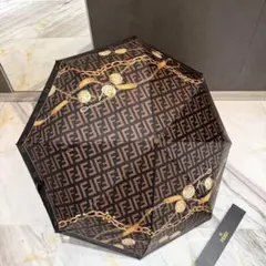 FENDI 折りたたみ傘 ズッカ柄 チェーン柄