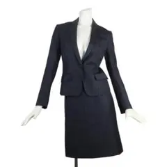 スーツカンパニー スカートスーツ 上36 下40 黒 秋冬春 10【美品】