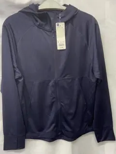 GU 新品　UVカットフルジップパーカー　ネイビー　Sサイズ　紺のサムネイル