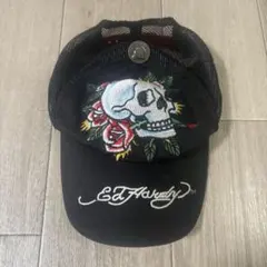 Ed Hardy スカル刺繍キャップ