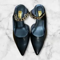 ✨Le Talon GRISE チェーンストラップミュール LL日本製✨のサムネイル