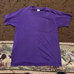 極上フェード】90s Anvil Tシャツ XL ナス紺 ヴィンテージ 雰囲気 
