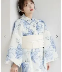 dita 浴衣 水彩の勿忘草色 下駄なし❌ - メルカリ