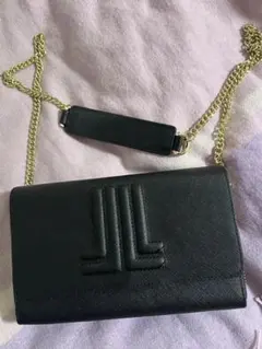 LANVIN en Bleu ブラック ショルダーバッグ