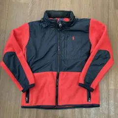 Polo by Ralph Lauren フリースジャケット 7Y 赤黒