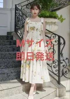 ワンピース Herlipto Capri Lemon Print Dress M white herlipto Capri Lemon Print Dress white M - メルカリ