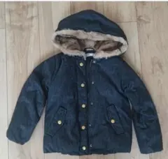 デニム調ファー付コート(120cm)