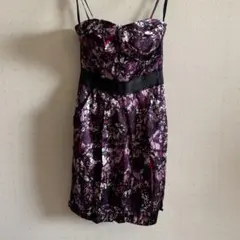 美品♡ maxandcleo ストラップレス　ドレス 紫・黒・ピンク　パーティーのサムネイル