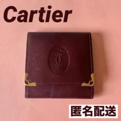 Cartier カルティエ マストライン コインケース ボルドー