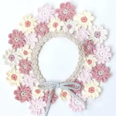 baby&kids お花 つけ襟 ハンドメイド かぎ針編み かぎ編み