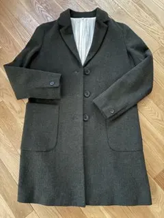 カーキ チェスターコート