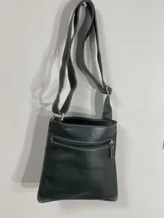 デルガ Dell'ga ショルダーバッグ　イタリア製　本革ダークグリーン