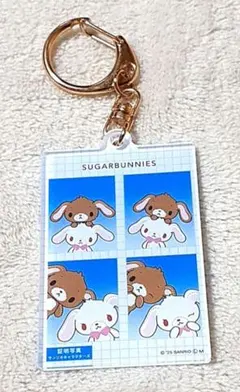 サンリオキャラクターズ　証明写真風キーホルダー　シュガーバニーズ