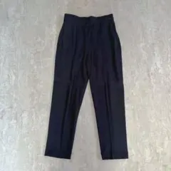 UNITED ARROWS フランネル　ネイビー　テーパードスラックス　ウール