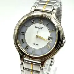稼働 SEIKO ソーラー V145-0E30 コンビ メンズ腕時計 - メルカリ