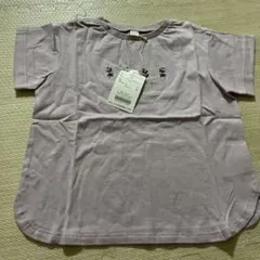 アプレフラワー刺繍ゆったりTシャツ120♡新品未使用