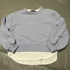 CandyBlue 薄紫 トレーナー 140