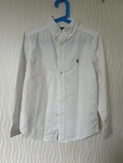 ラルフローレン シャツ 130 白 長袖 オックスフォード キッズ