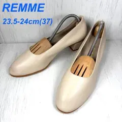 【極美品】　REMME レメ　アーモンドトゥ　パンプス　ベージュ　23.5のサムネイル