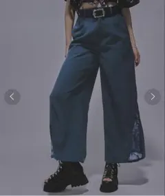 HARE レディース　ワイドパンツ　レース付き