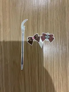 セーラームーンカフェ　ピック　2点セット　サターン　プルート　サイレンスグレイヴ