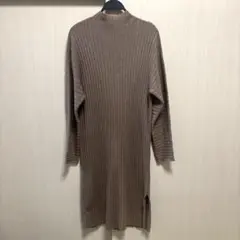 moussy リブニットワンピース