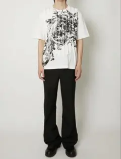 TAAKK ターク RUFFLE PRINT T-SHIRTS whiteのサムネイル