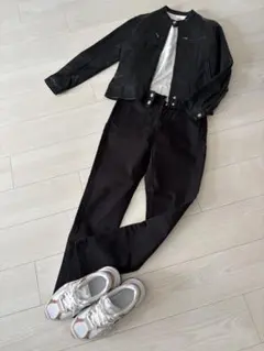 美品＊コーエン＊coen＊デニム ストレッチ パンツ＊黒 Sサイズ