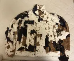 カウ柄ファー風ジャケット