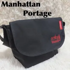 Manhattan Portage メッセンジャーバッグ ブラック ロゴ 刺繍のサムネイル