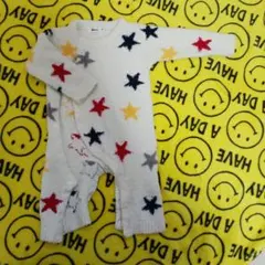 べべ星柄フリースベビー服 70サイズ&ブリーズロンパース3点セット