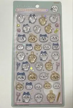 ボンボンドロップシール　ちいかわ　ハチワレ　うさぎ　　みんな　ボンドロ　シール帳