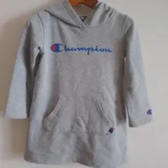 Champion フード付きスウェットワンピース グレーのサムネイル