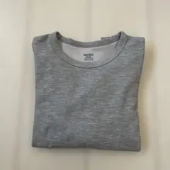 ☆美品☆ユニクロ キッズ 極暖 ヒートテックコットンワッフル長袖Tシャツ 140