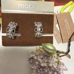 【元値9300円】mabel イヤリング　ブローチ　セット