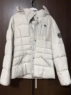 Abercrombie & Fitch アイボリー ダウンジャケット M