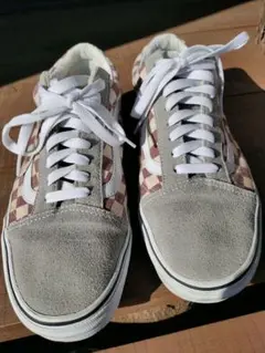 VANS オールドスクール チェッカーボード スニーカー26.5cm